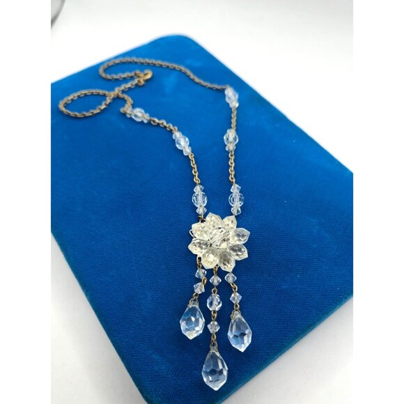 Antique Art Deco Rock Crystal Pendant Necklace – Made in Germany – 1920s - Picture 8 of 8